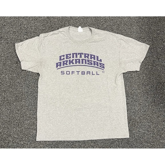 Jerzees Other - Vintage Jerzees Softball T-shirt Central Arkansas SoftBall Grey Tshirt Large